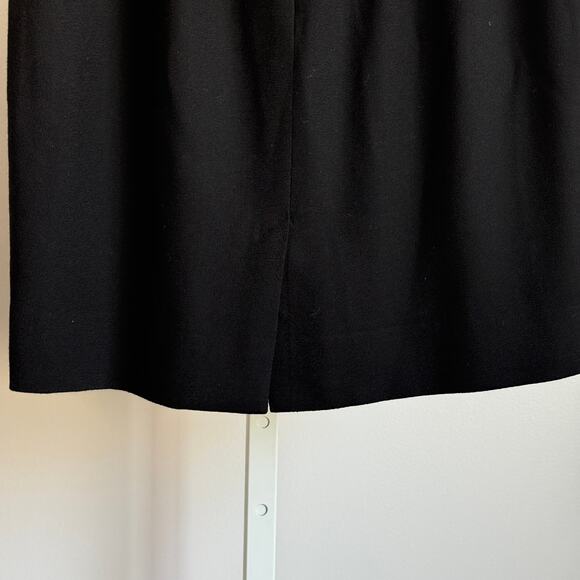 Vintage Wool sz 4 Black Ski Skirt Classic Pencil‎ Mid-Length - Picture 8 of 8
